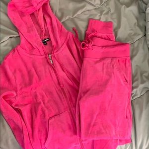 Pink Velour Set